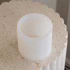 Crafting with the Custom Candle Wax Refill Silicone Candle Mould silicone candle mould by MYKA Candles and Moulds, also used for soap, resin, and cake moulds.