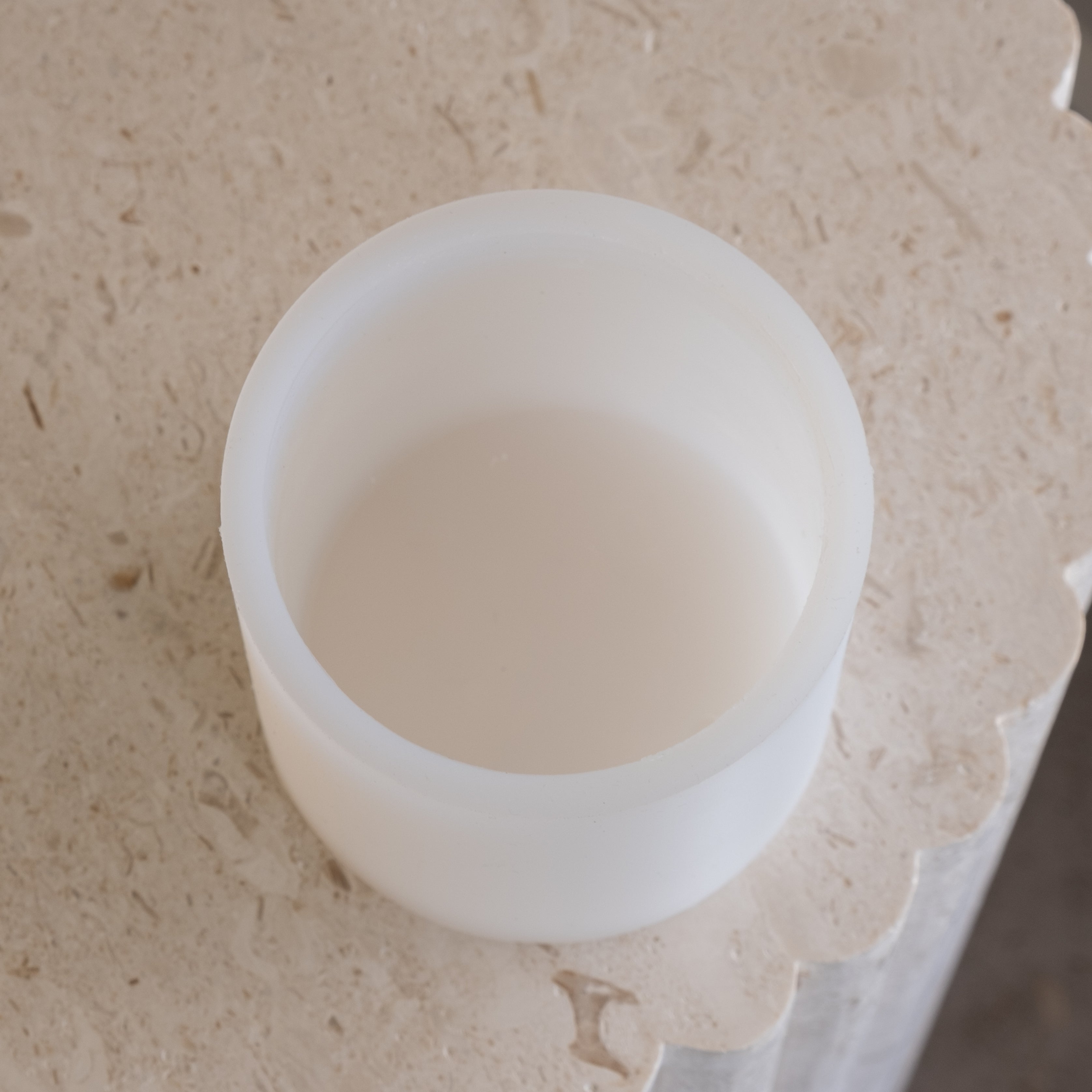 View of the Custom Candle Wax Refill Silicone Candle Mould silicone candle mould from MYKA Candles and Moulds, ideal for DIY soap moulds and cake mould projects.