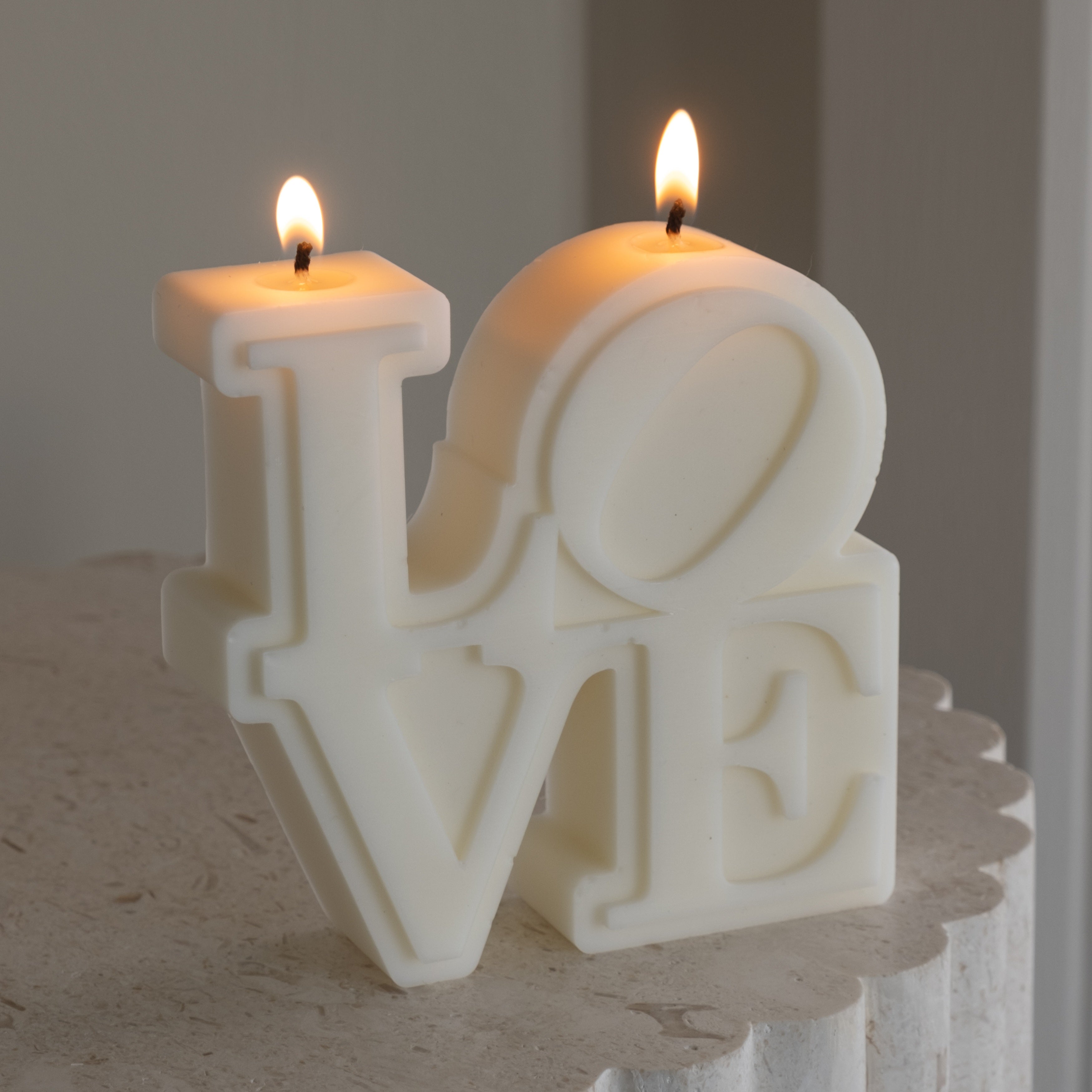 Precision-designed Custom Love Candle Mould silicone candle mold by MYKA Candles and Moulds for resin moulds and gourmet cake mould designs.