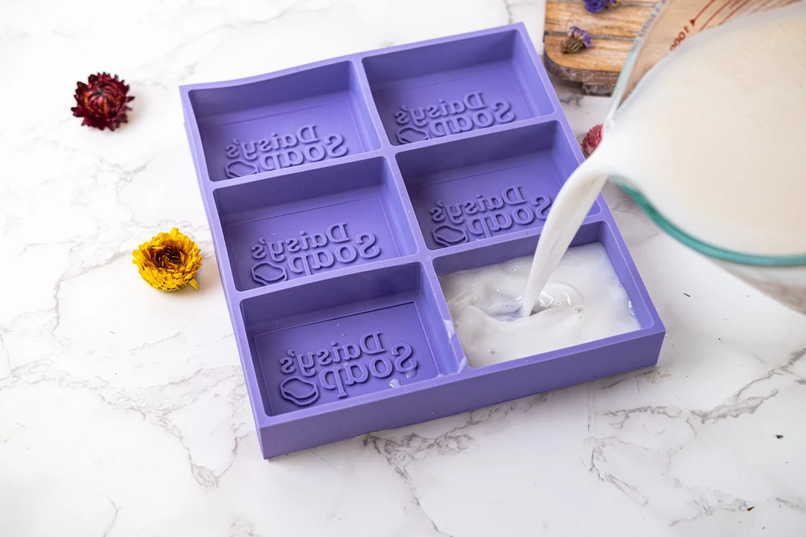 A premium Customisable Multi-Cavity Soap Candle Mould silicone candle mold by MYKA Candles and Moulds, a versatile tool for soap, resin, and cake mould crafting.