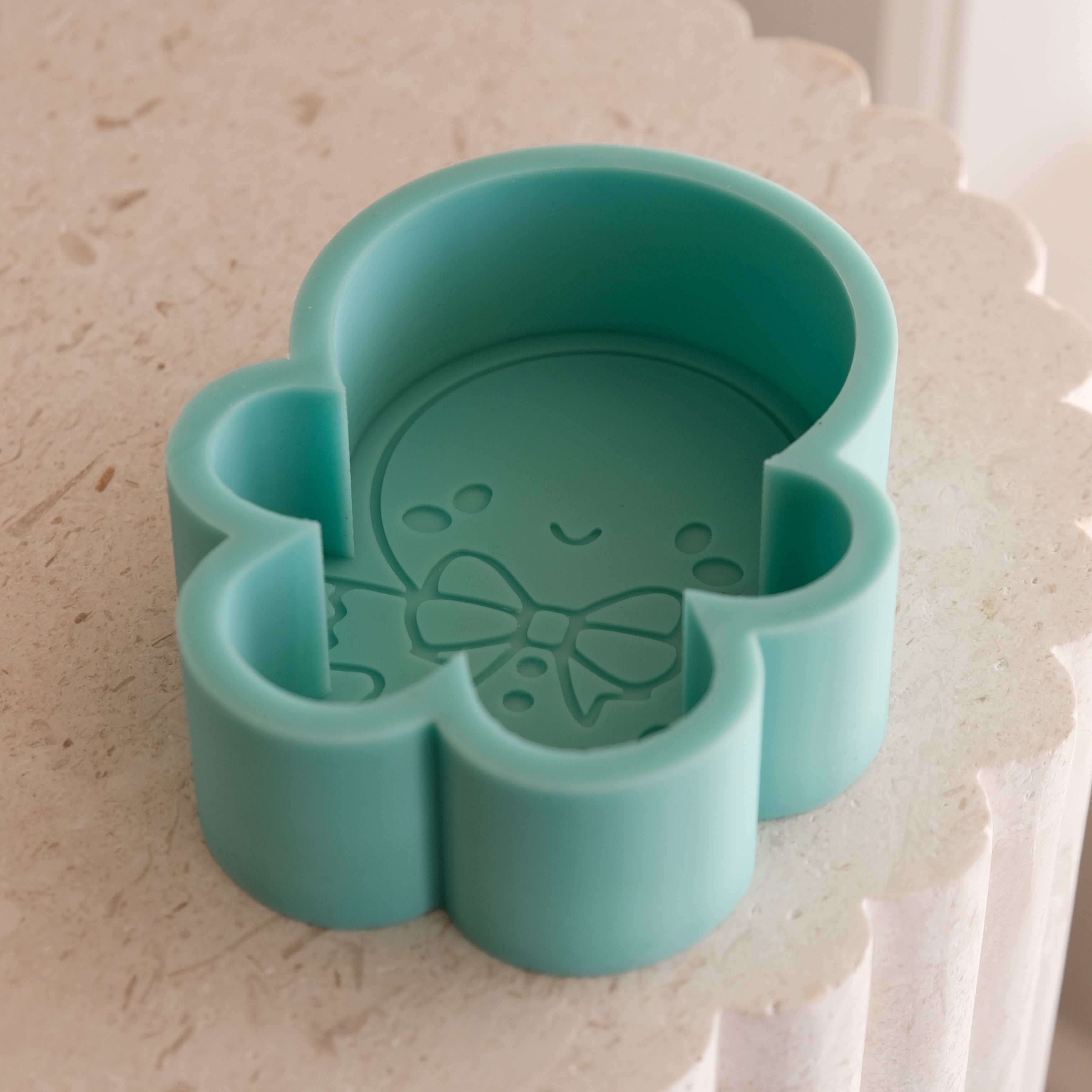 The Cute Gingerbread Man Candle Mould silicone candle mould from MYKA Candles and Moulds, a professional supply for candle, soap, and baking moulds.