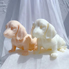A versatile Dachshund Puppy Candle Mould silicone candle mould by MYKA Candles and Moulds, suitable for resin moulds and decorative cake mould shapes.