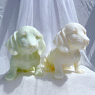 Showcasing the Dachshund Puppy Candle Mould silicone candle mould by MYKA Candles and Moulds for creative baking moulds and candle making.