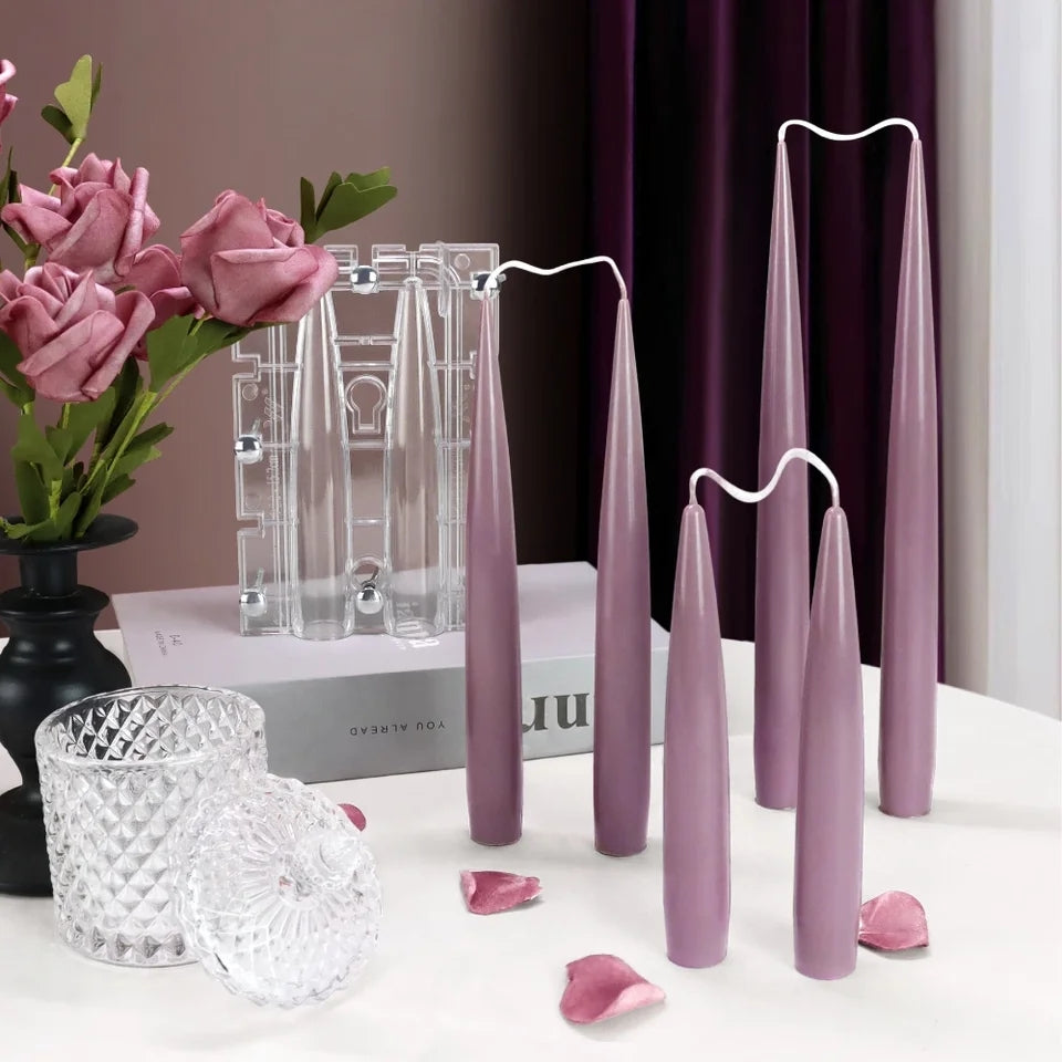 The Dipped Pillar Duo Candle Mould silicone candle mould by MYKA Candles and Moulds, perfect for small business candle, soap, and cake mould production.