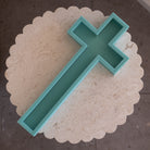 A detailed Divine Cross Silicone Candle Mould silicone candle mould by MYKA Candles and Moulds, perfect for candle making, soap moulds, and resin moulds.