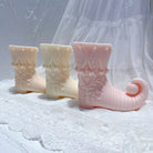 The Elf Boot Candle Mould silicone candle mould by MYKA Candles and Moulds, a must-have for resin moulds and DIY baking mould enthusiasts.
