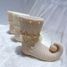 The Elf Boot Candle Mould silicone candle mould by MYKA Candles and Moulds, a top choice for artistic resin moulds and baking moulds.