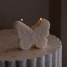 View of the Floral Butterfly Candle Mould silicone candle mould from MYKA Candles and Moulds, ideal for DIY soap moulds and cake mould projects.