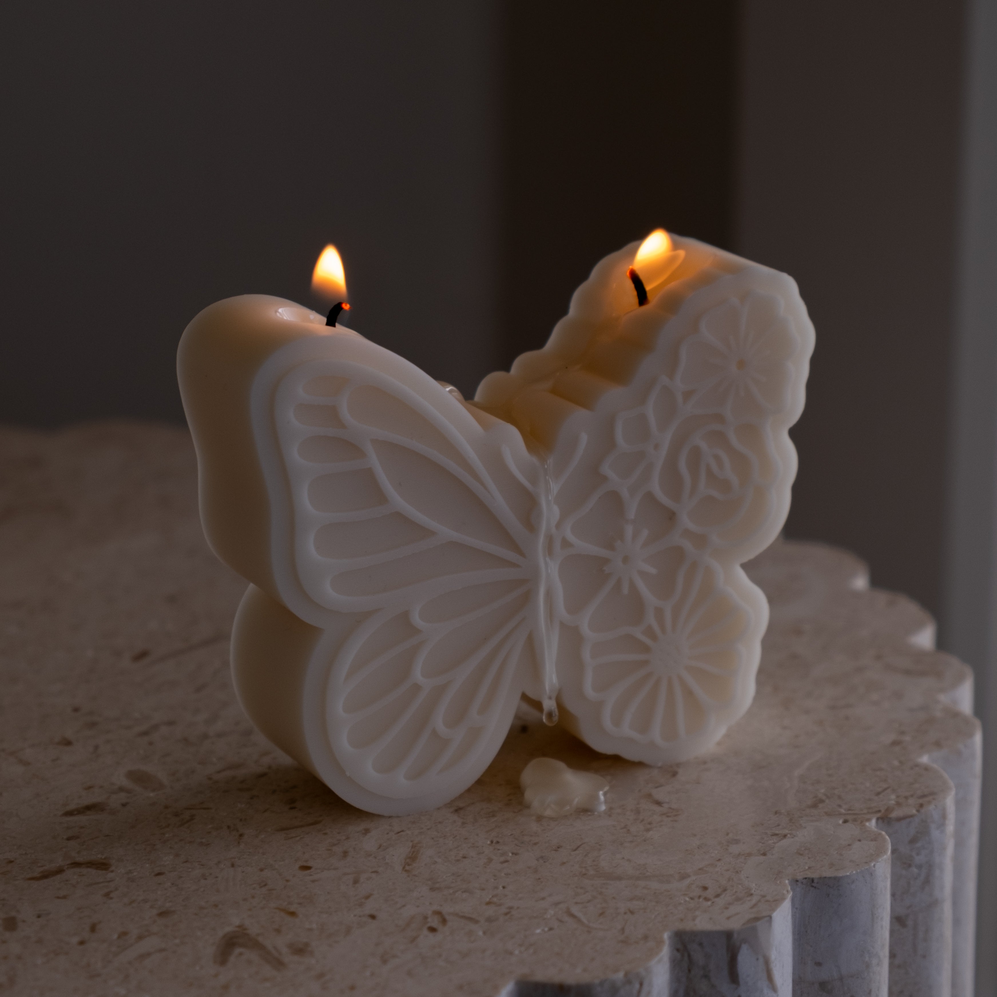 Handmade Floral Butterfly Candle Mould silicone candle mold from MYKA Candles and Moulds, perfect for resin moulds and unique baking mould shapes.