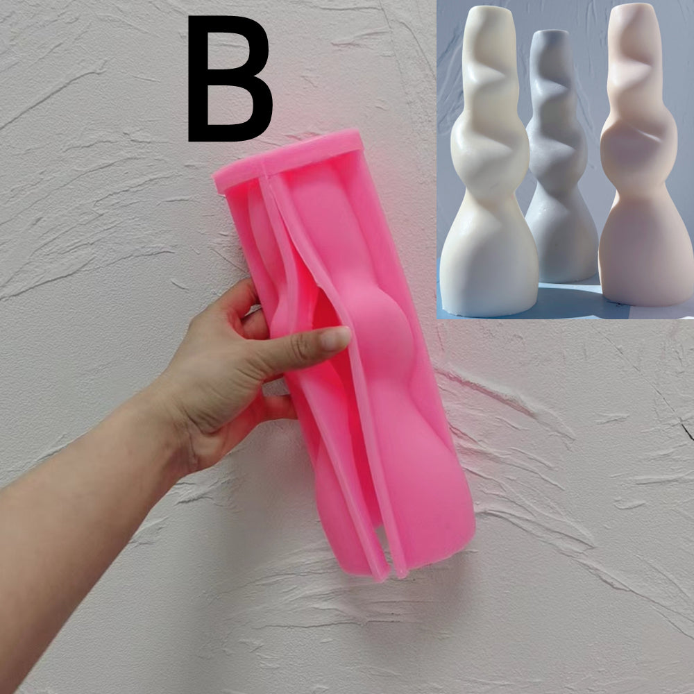 Precision-designed Fluidform Vase Moulds silicone candle mold by MYKA Candles and Moulds for resin vessels and decorative jars.