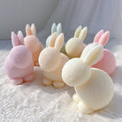 The Fuzzy Bunny Candle Moulds silicone candle mould by MYKA Candles and Moulds, a must-have for resin moulds and DIY baking mould enthusiasts.