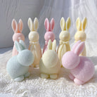 A Fuzzy Bunny Candle Moulds silicone candle mold by MYKA Candles and Moulds, the perfect multipurpose tool for soap, resin, and cake mould casting.