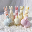 Professional Fuzzy Bunny Candle Moulds silicone candle mould by MYKA Candles and Moulds, also used for resin moulds and baking mould designs.