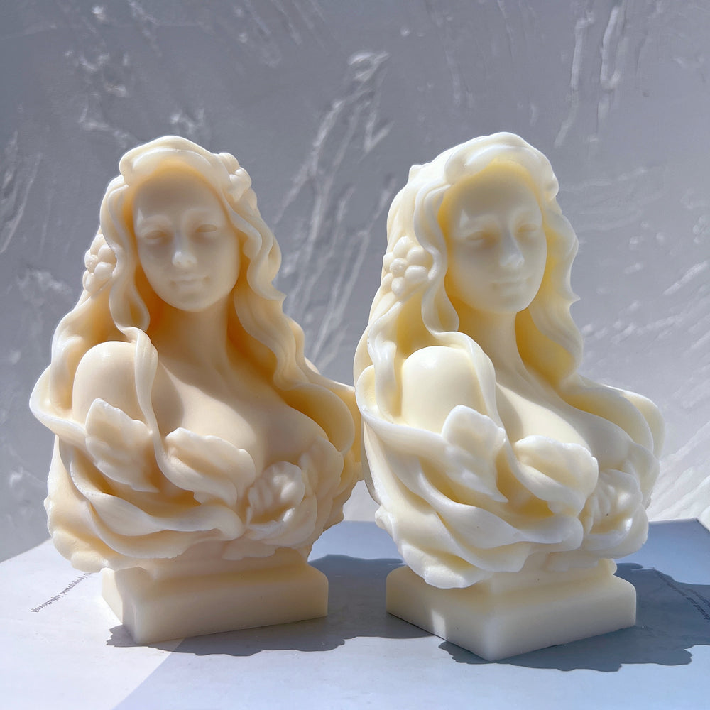 A premium Gaia Candle Mould silicone candle mold by MYKA Candles and Moulds, a versatile tool for soap, resin, and cake mould crafting.
