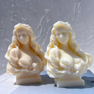 An intricate Gaia Candle Mould silicone candle mold by MYKA Candles and Moulds, designed for aesthetic candles and resin moulds.