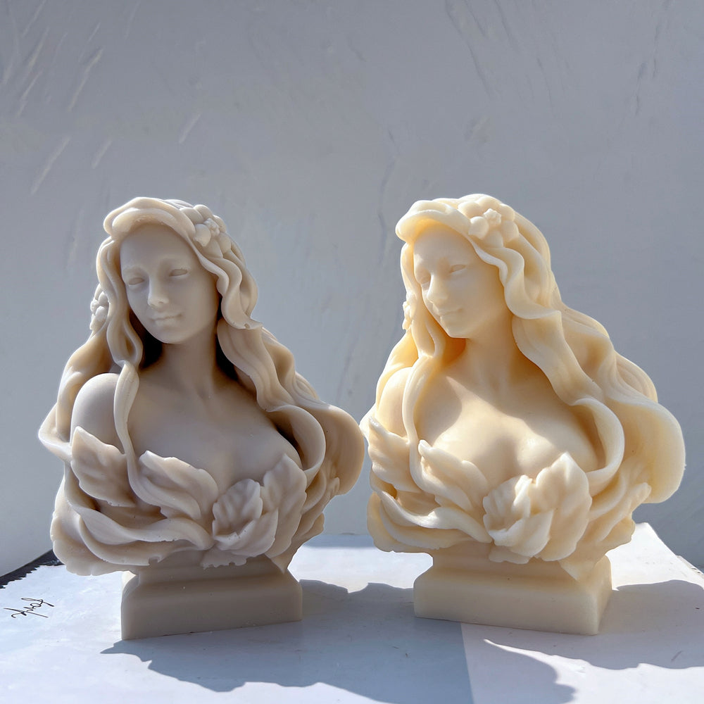 A Gaia Candle Mould silicone candle mold by MYKA Candles and Moulds, the perfect multipurpose tool for soap, resin, and cake mould casting.