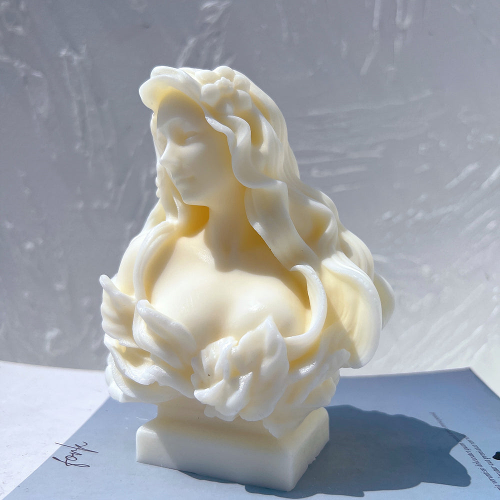 Precision-designed Gaia Candle Mould silicone candle mold by MYKA Candles and Moulds for resin moulds and gourmet cake mould designs.