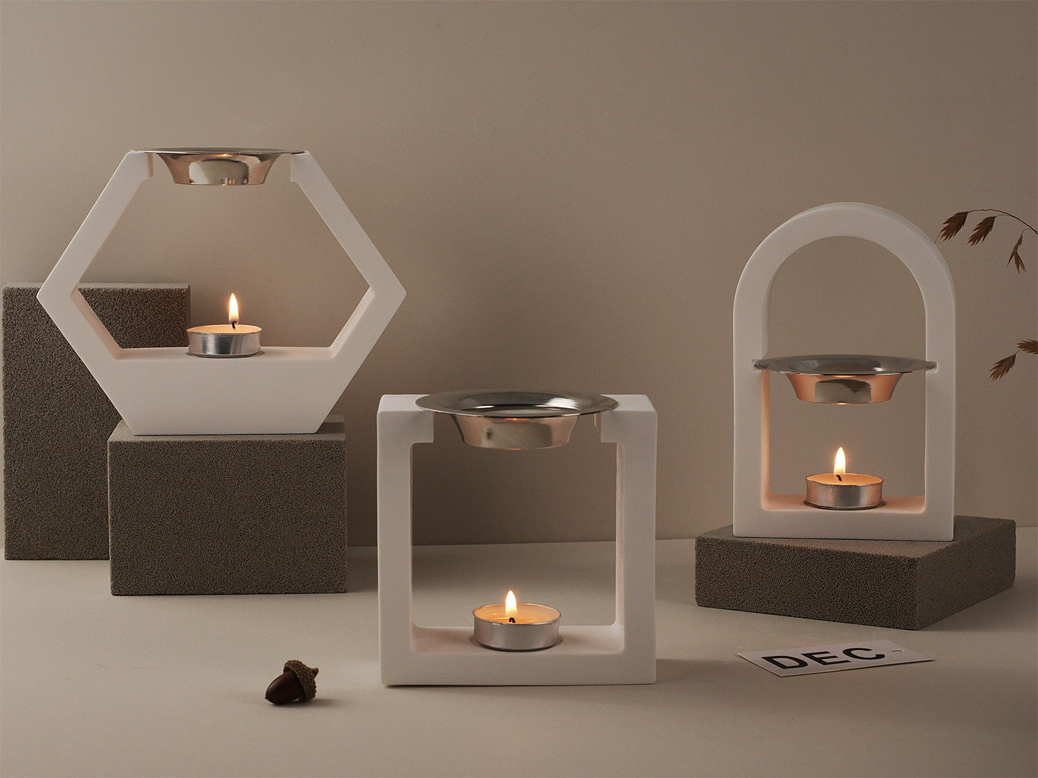 The Geometric Wax Melt Burner Candle Moulds silicone candle mould by MYKA Candles and Moulds, perfect for small business candle, soap, and cake mould production.