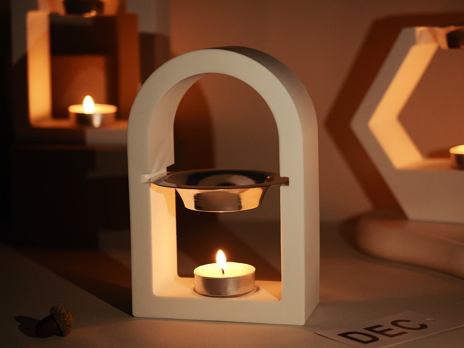 Precision-designed Geometric Wax Melt Burner Candle Moulds silicone candle mold by MYKA Candles and Moulds for resin moulds and gourmet cake mould designs.