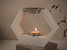 The Geometric Wax Melt Burner Candle Moulds silicone candle mold by MYKA Candles and Moulds, featuring high detail for candle, soap, and baking moulds.