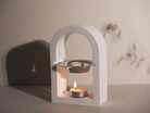 A detailed Geometric Wax Melt Burner Candle Moulds silicone candle mould by MYKA Candles and Moulds, perfect for candle making, soap moulds, and resin moulds.