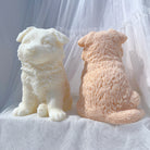 View of the German Shepherd Puppy Candle Mould silicone candle mould from MYKA Candles and Moulds, ideal for DIY soap moulds and cake mould projects.