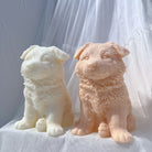 A high-performance German Shepherd Puppy Candle Mould silicone candle mold from MYKA Candles and Moulds for resin art and professional baking mould use.