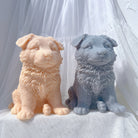The German Shepherd Puppy Candle Mould silicone candle mould from MYKA Candles and Moulds, a professional supply for candle, soap, and baking moulds.