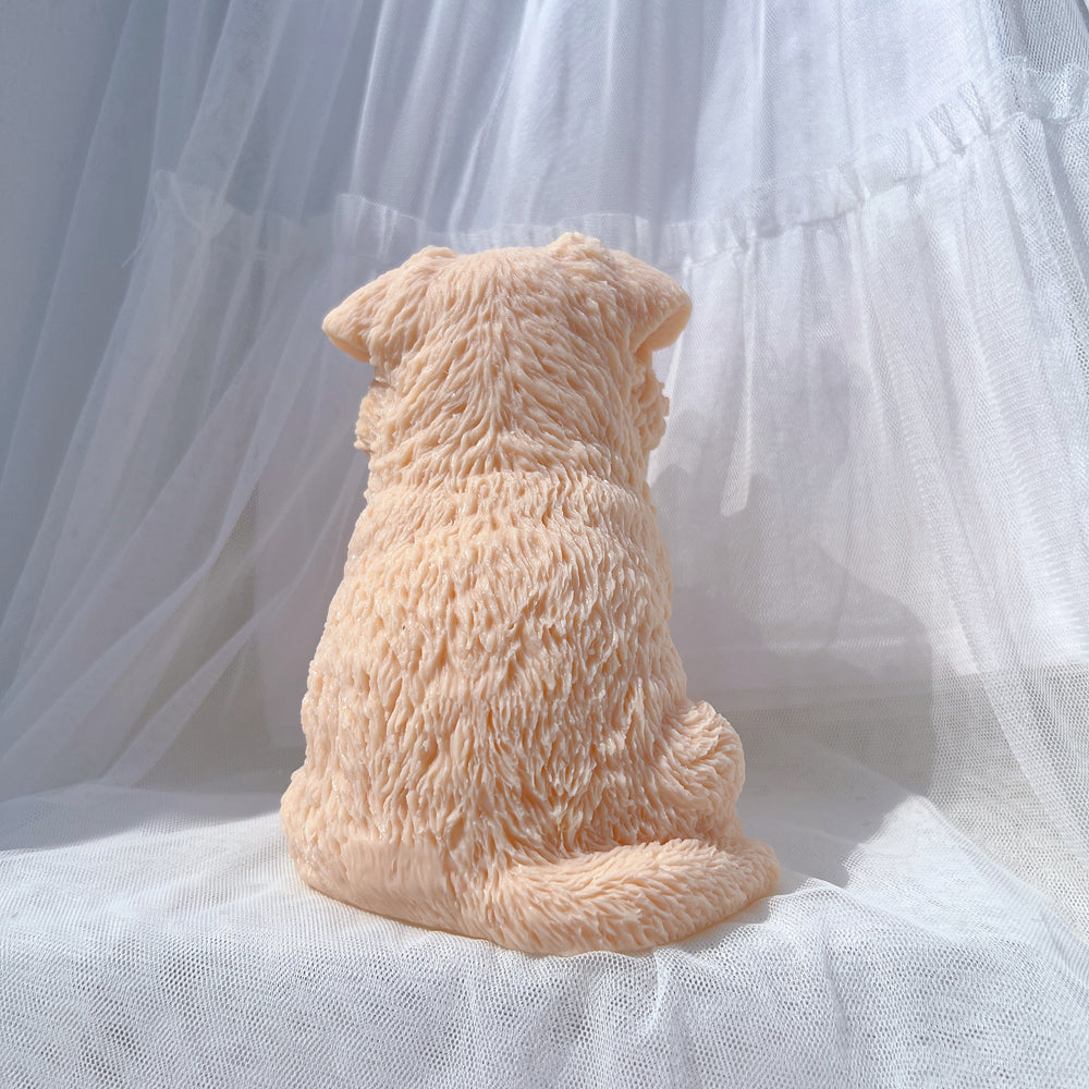 High-quality German Shepherd Puppy Candle Mould silicone candle mould from MYKA Candles and Moulds, great for resin moulds and professional baking mould needs.