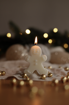 View of the Gingerbread Man Silicone Candle Moulds silicone candle mould from MYKA Candles and Moulds, ideal for DIY soap moulds and cake mould projects.
