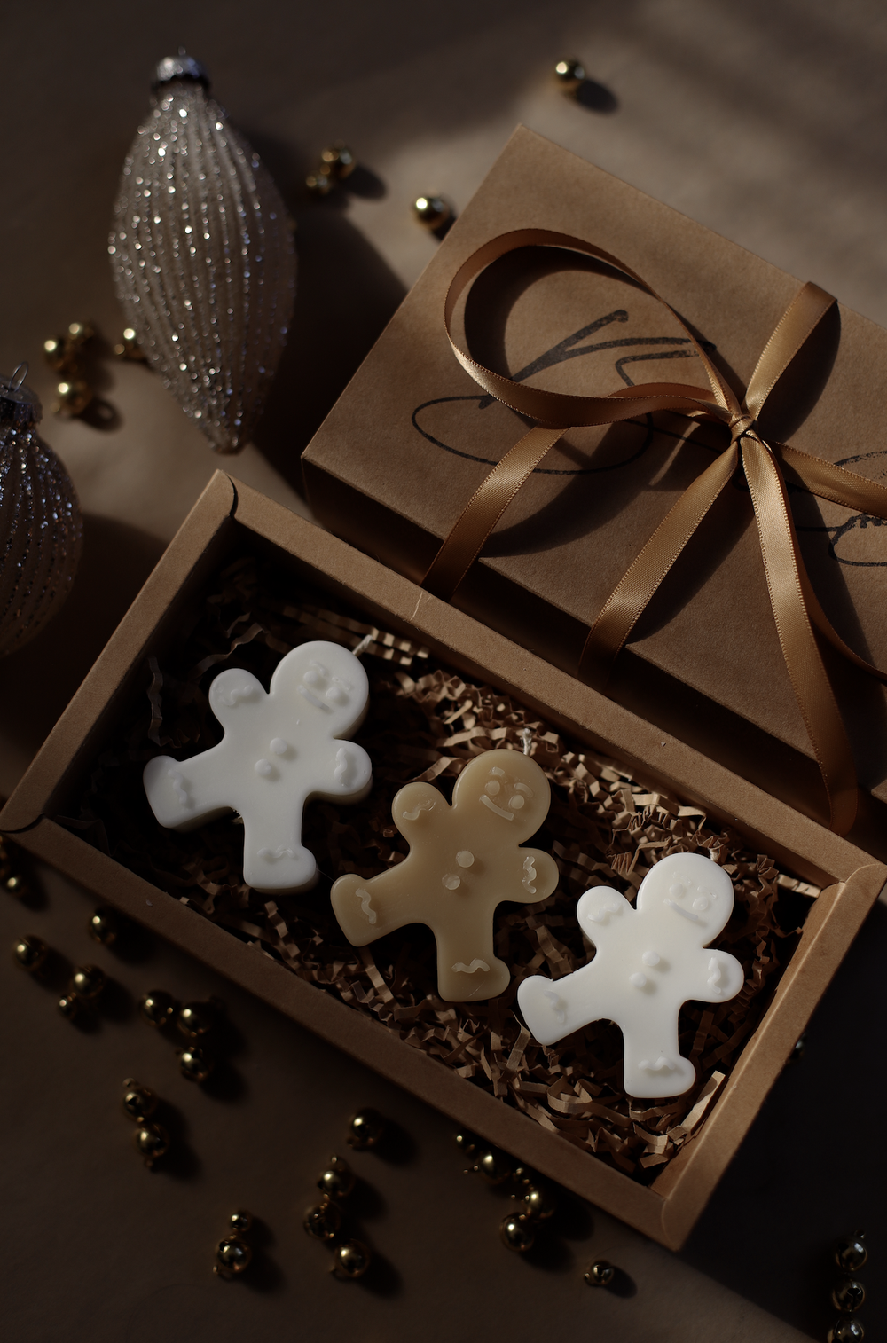View of the Gingerbread Man Silicone Candle Moulds silicone candle mould from MYKA Candles and Moulds, ideal for DIY soap moulds and cake mould projects.