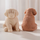The Golden Retriever Puppy Candle Mould silicone candle mould by MYKA Candles and Moulds, perfect for small business candle, soap, and cake mould production.
