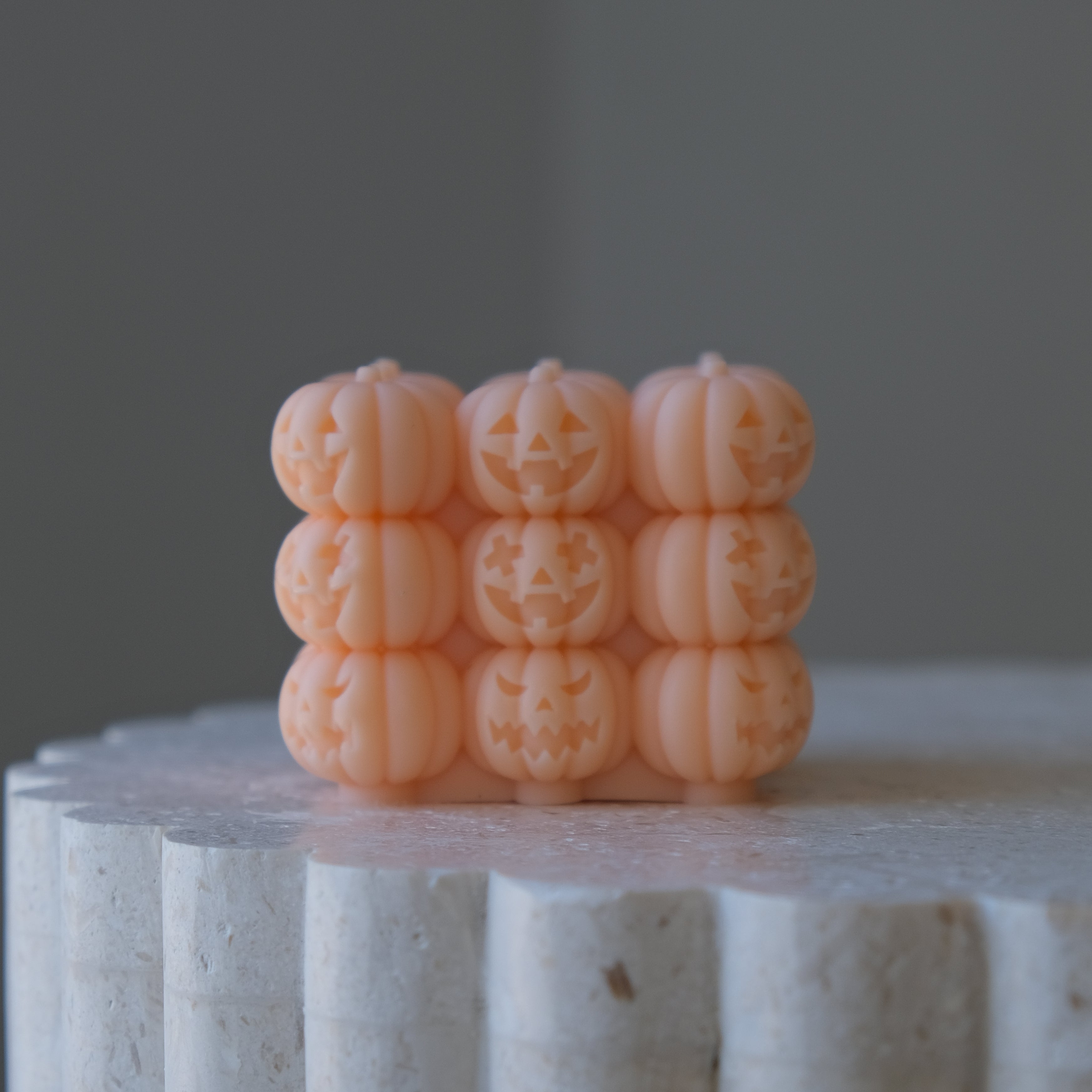 The Halloween Cube Silicone Candle Moulds silicone candle mould by MYKA Candles and Moulds, perfect for small business candle, soap, and cake mould production.