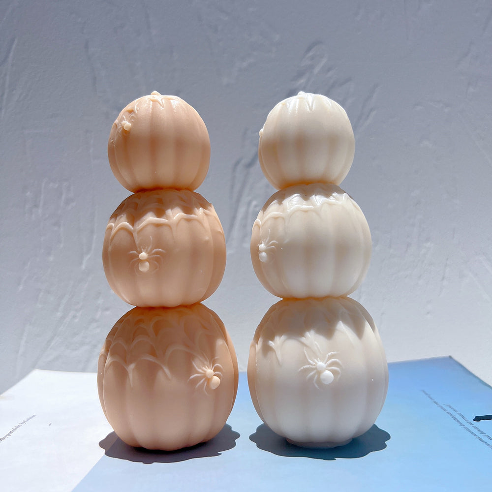 Professional Halloween Pumpkin Candle Mould silicone candle mould by MYKA Candles and Moulds, also used for resin moulds and baking mould designs.