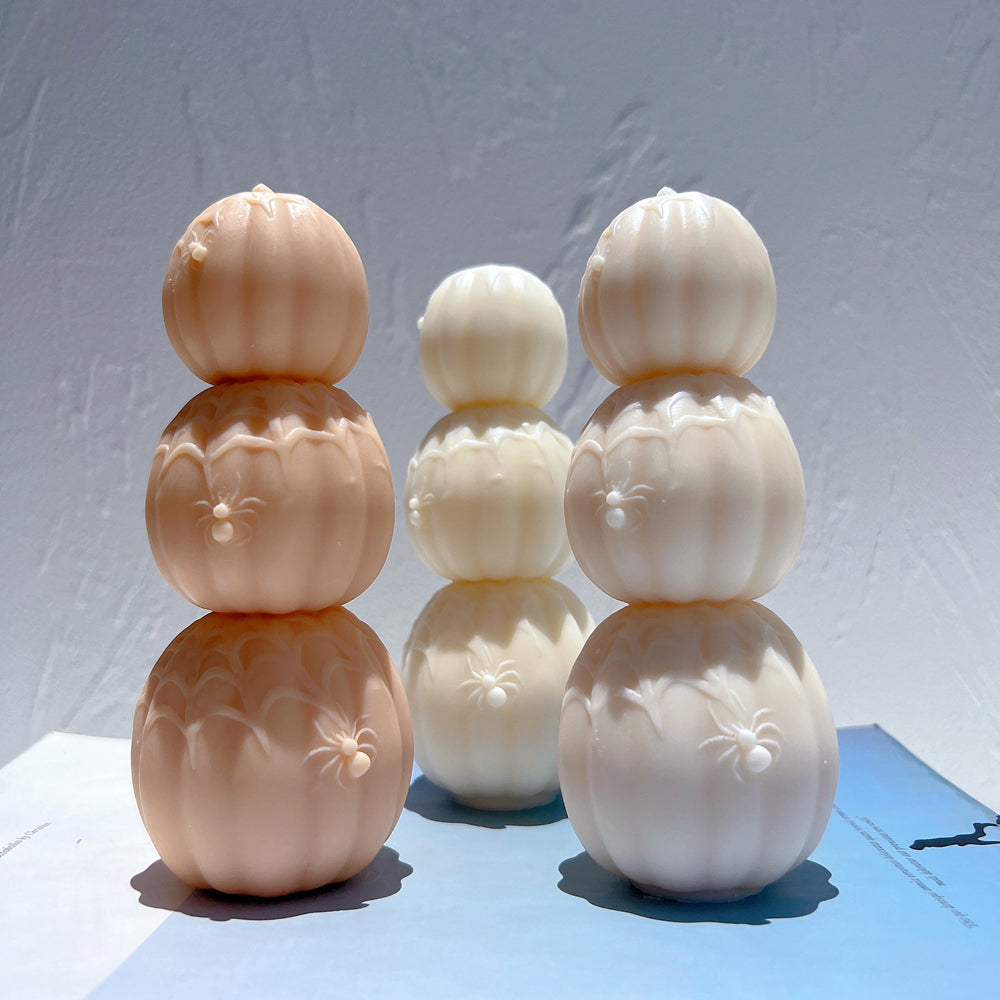 The Halloween Pumpkin Candle Mould silicone candle mould by MYKA Candles and Moulds, a must-have for resin moulds and DIY baking mould enthusiasts.