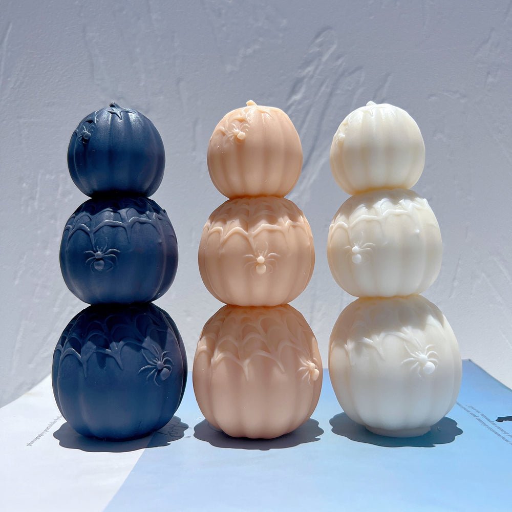 Professional Halloween Pumpkin Candle Mould silicone candle mould by MYKA Candles and Moulds, also used for resin moulds and baking mould designs.