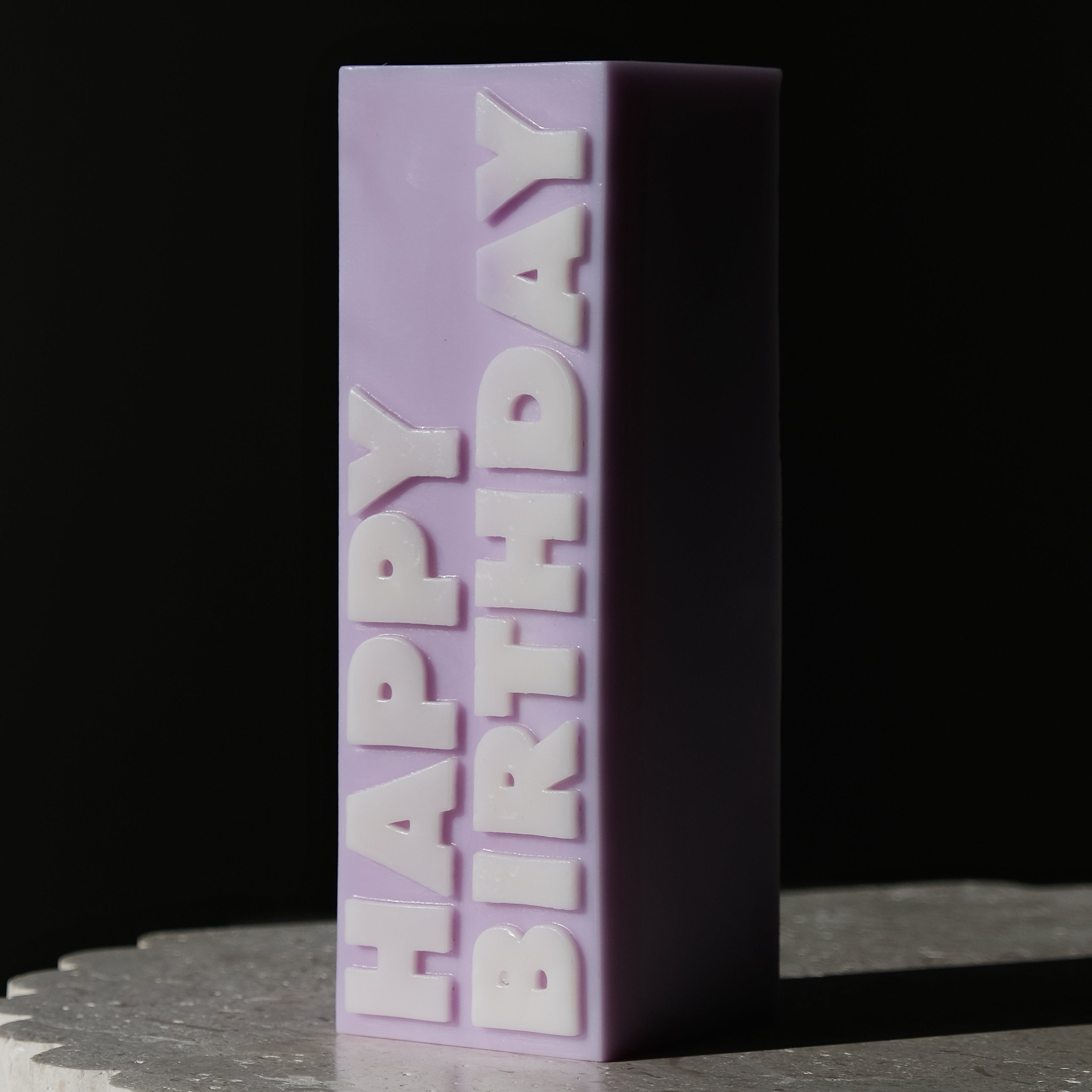 The Happy Birthday Candle Mould silicone candle mould by MYKA Candles and Moulds, a top choice for artistic resin moulds and baking moulds.