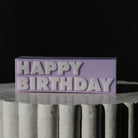 A premium Happy Birthday Candle Mould silicone candle mold by MYKA Candles and Moulds, a versatile tool for soap, resin, and cake mould crafting.