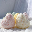 Crafting with the Heart Blossom Candle Mould silicone candle mould by MYKA Candles and Moulds, also used for soap, resin, and cake moulds.