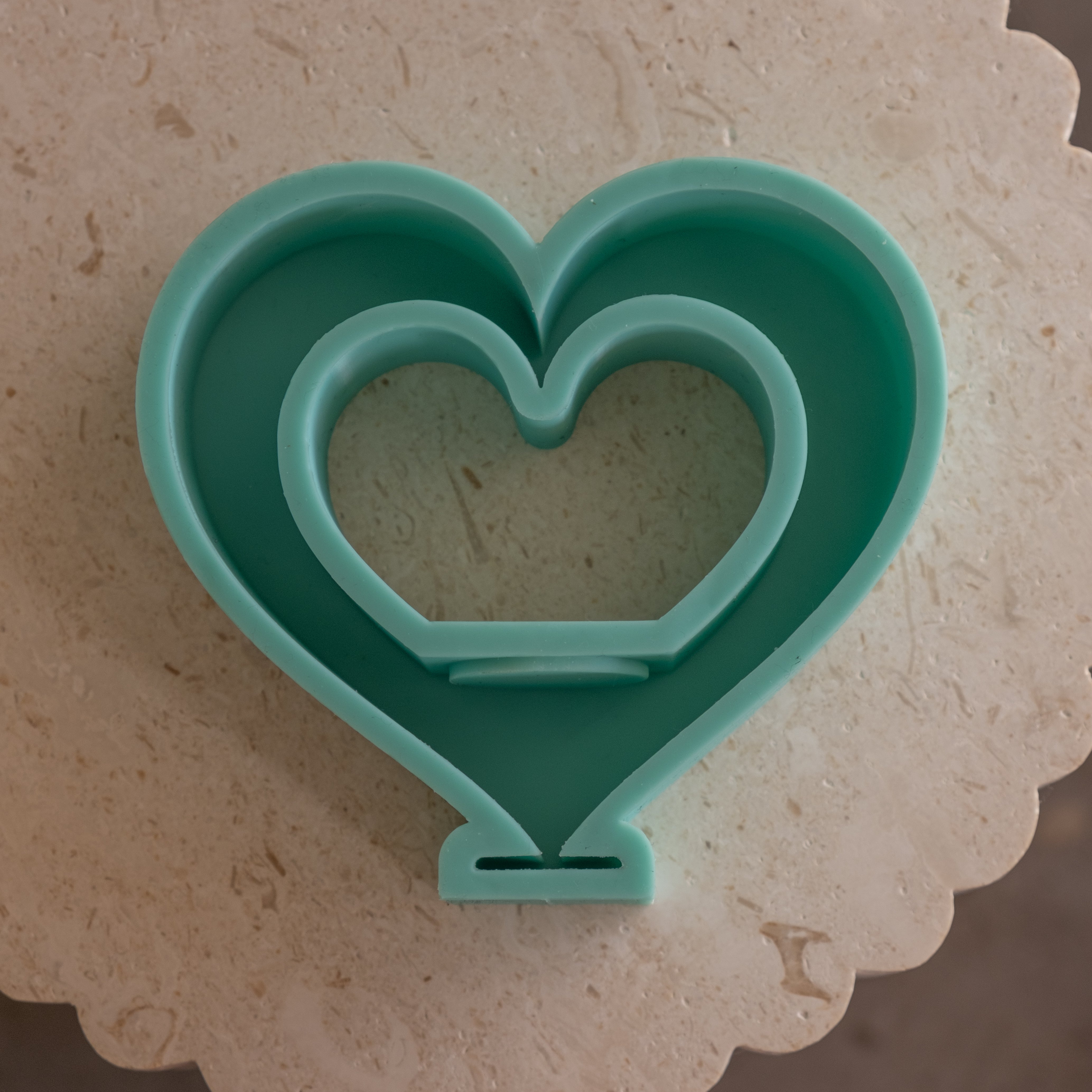 The Heart Tealight Holder Silicone Candle Mould silicone candle mould by MYKA Candles and Moulds, perfect for small business candle, soap, and cake mould production.