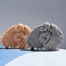 An intricate Heavenly Embrace Candle Mould silicone candle mold by MYKA Candles and Moulds, designed for aesthetic candles and resin moulds.