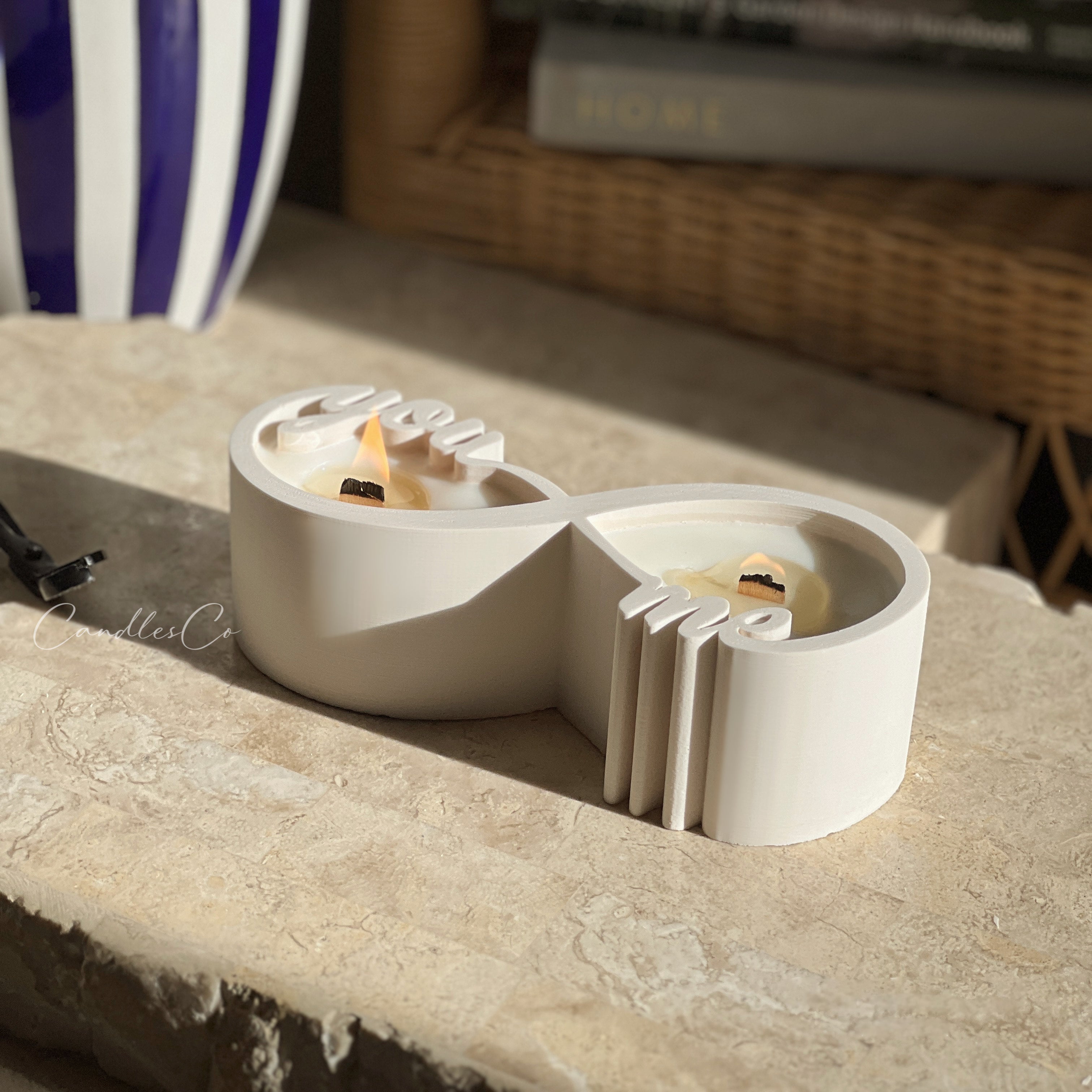 An intricate Infinity Vessel Mould silicone candle mold by MYKA Candles and Moulds, designed for aesthetic home decor and vessel moulds.