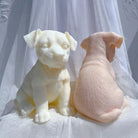Professional Jack Russell Puppy Candle Mould silicone candle mould by MYKA Candles and Moulds, also used for resin moulds and baking mould designs.