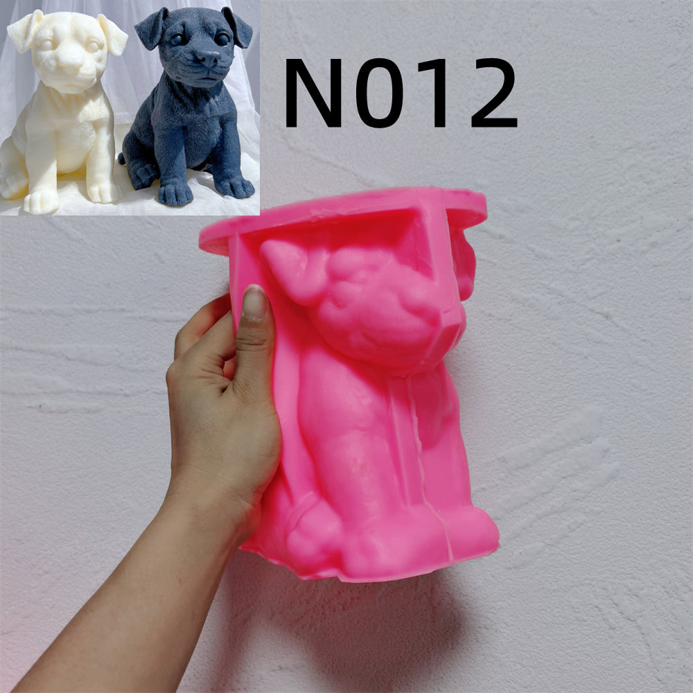 Handmade Jack Russell Puppy Candle Mould silicone candle mold from MYKA Candles and Moulds, perfect for resin moulds and unique baking mould shapes.