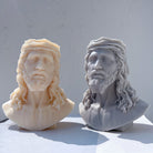 Showcasing the Jesus Bust Silicone Candle Mould silicone candle mould by MYKA Candles and Moulds for creative baking moulds and candle making.