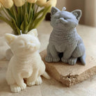 A premium Kitten Candle Mould silicone candle mold by MYKA Candles and Moulds, a versatile tool for soap, resin, and cake mould crafting.