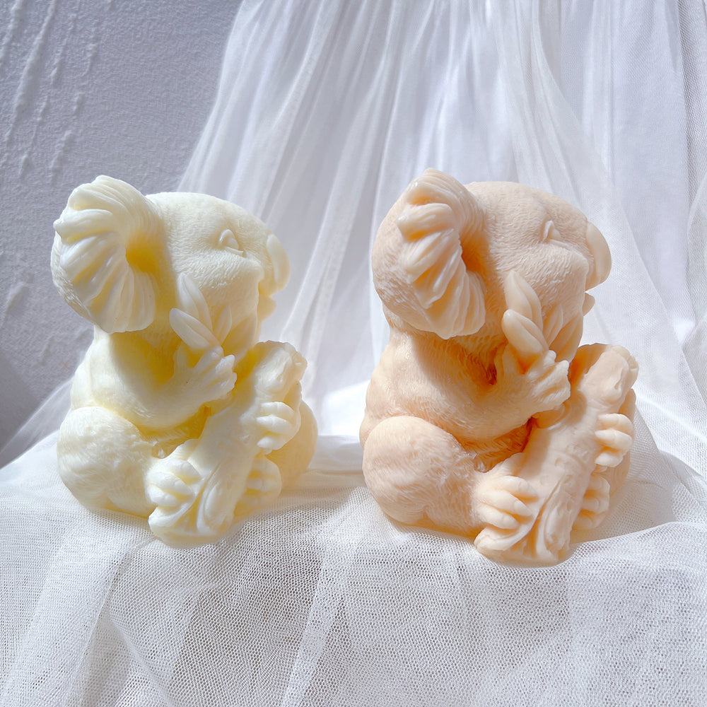 Handmade Koala Candle Mould silicone candle mold from MYKA Candles and Moulds, perfect for resin moulds and unique baking mould shapes.