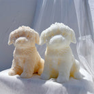 The Labradoodle Puppy Candle Mould silicone candle mold by MYKA Candles and Moulds, featuring high detail for candle, soap, and baking moulds.