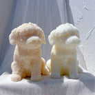 Crafting with the Labradoodle Puppy Candle Mould silicone candle mould by MYKA Candles and Moulds, also used for soap, resin, and cake moulds.