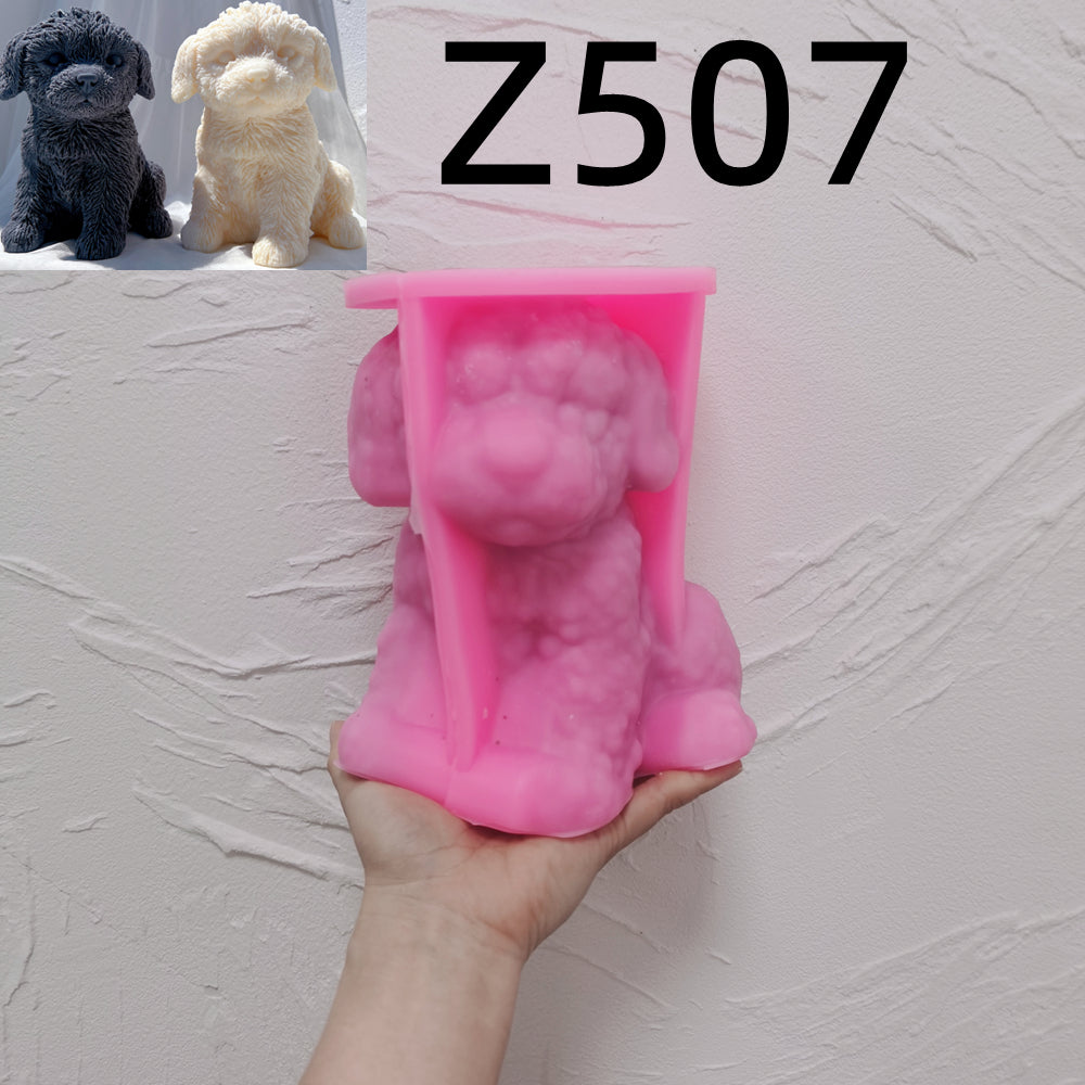High-quality Labradoodle Puppy Candle Mould silicone candle mould from MYKA Candles and Moulds, great for resin moulds and professional baking mould needs.